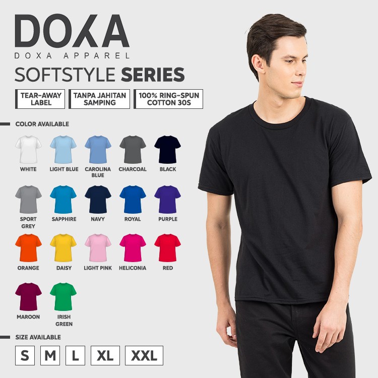 Kaos Polos Doxa Apparel Softstyle Seperti Gildan / NSA T-Shirt Part-1 – WHITE, S